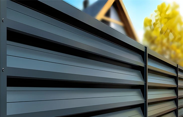 Steel Slat Fence
